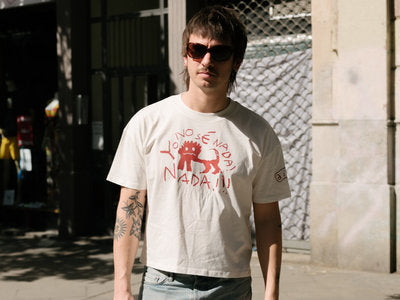 NADA!!! Off-white & Red T