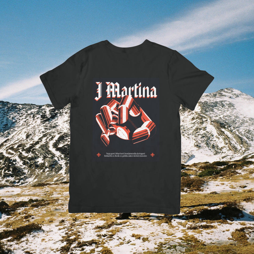 Kamiseta "Negu Gorri" Beltza