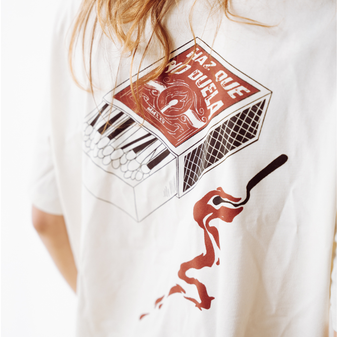 BLCK. · Camiseta Cerillas Blanca