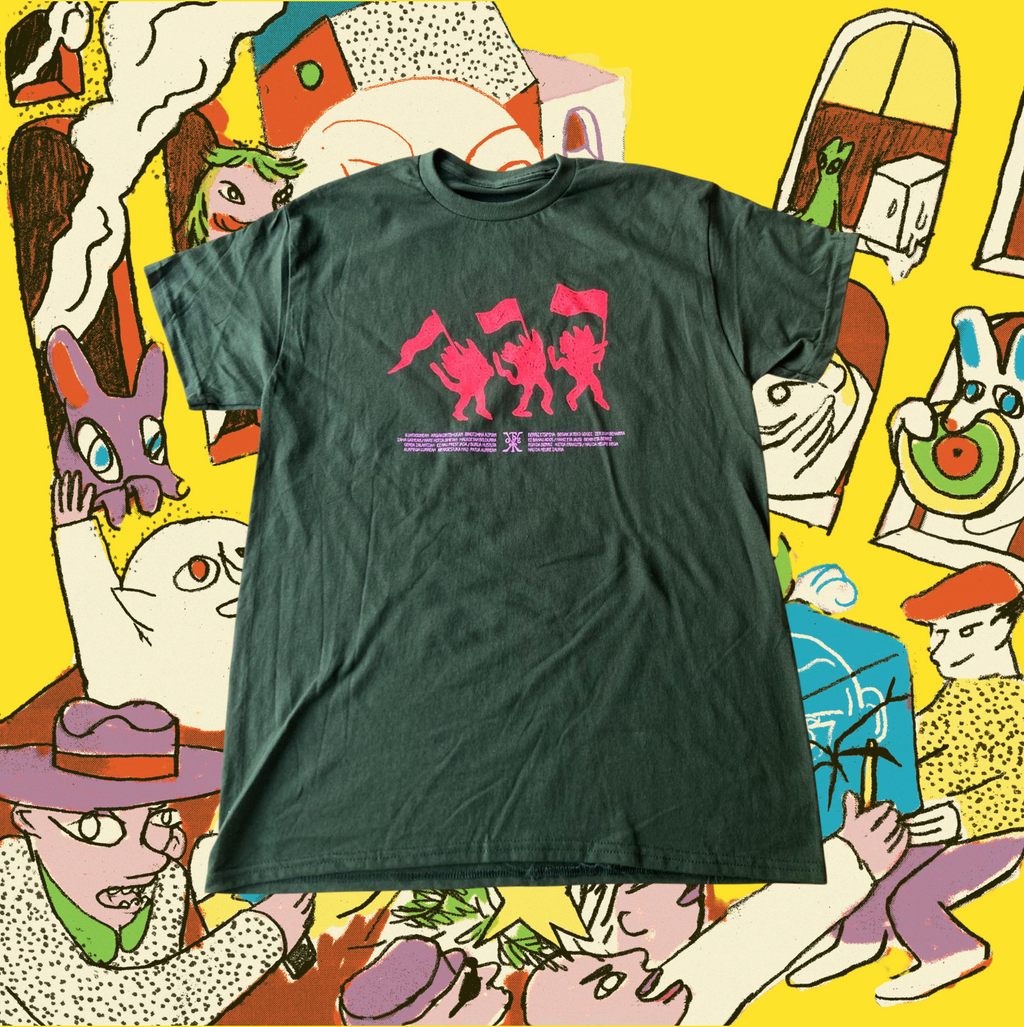 Kamiseta "Siluetak" Berdea