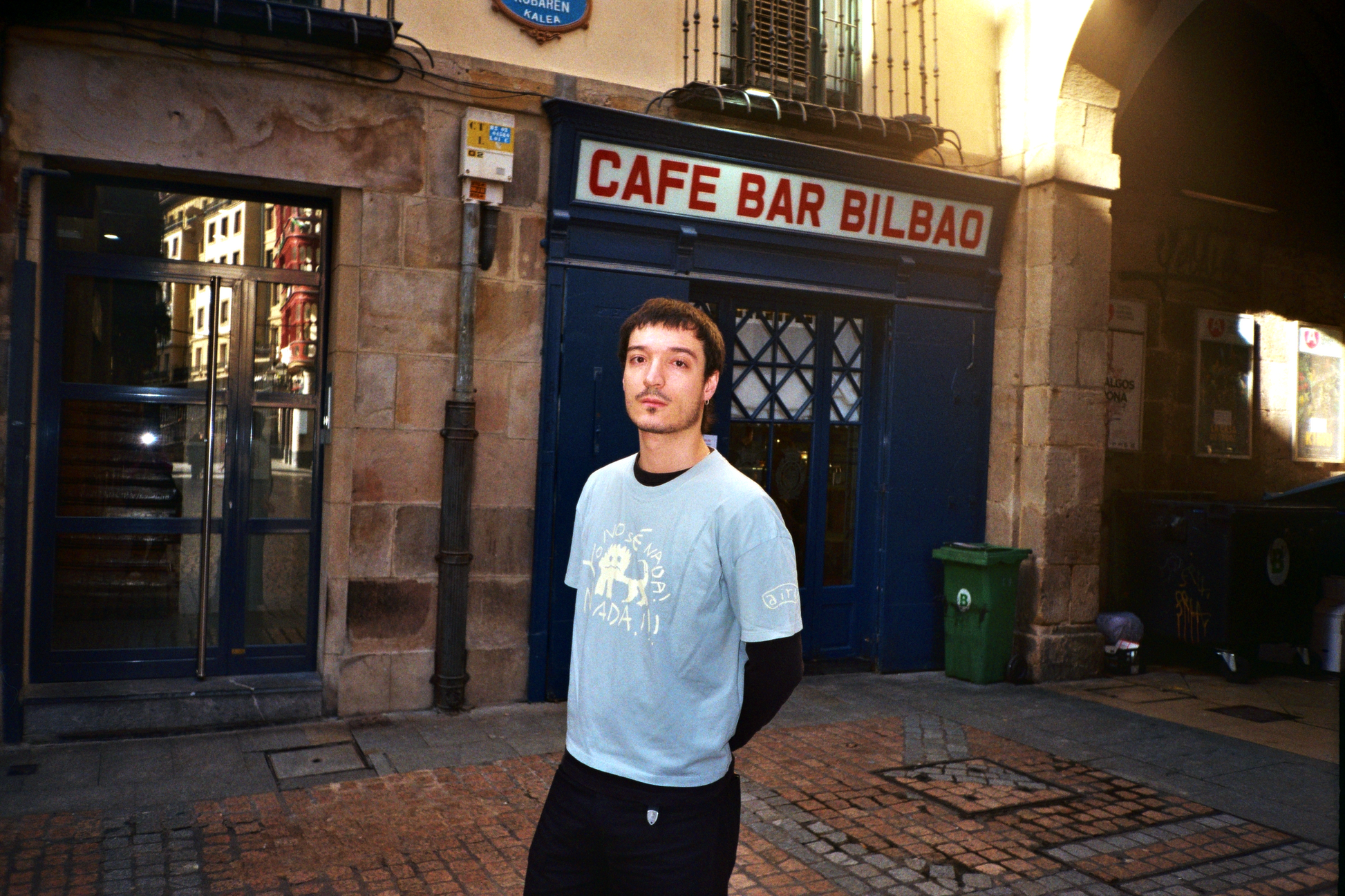 NADA!!! · Blue & Cream Tee