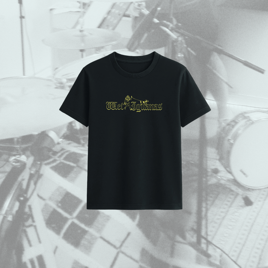 camiseta negra wet iguanas