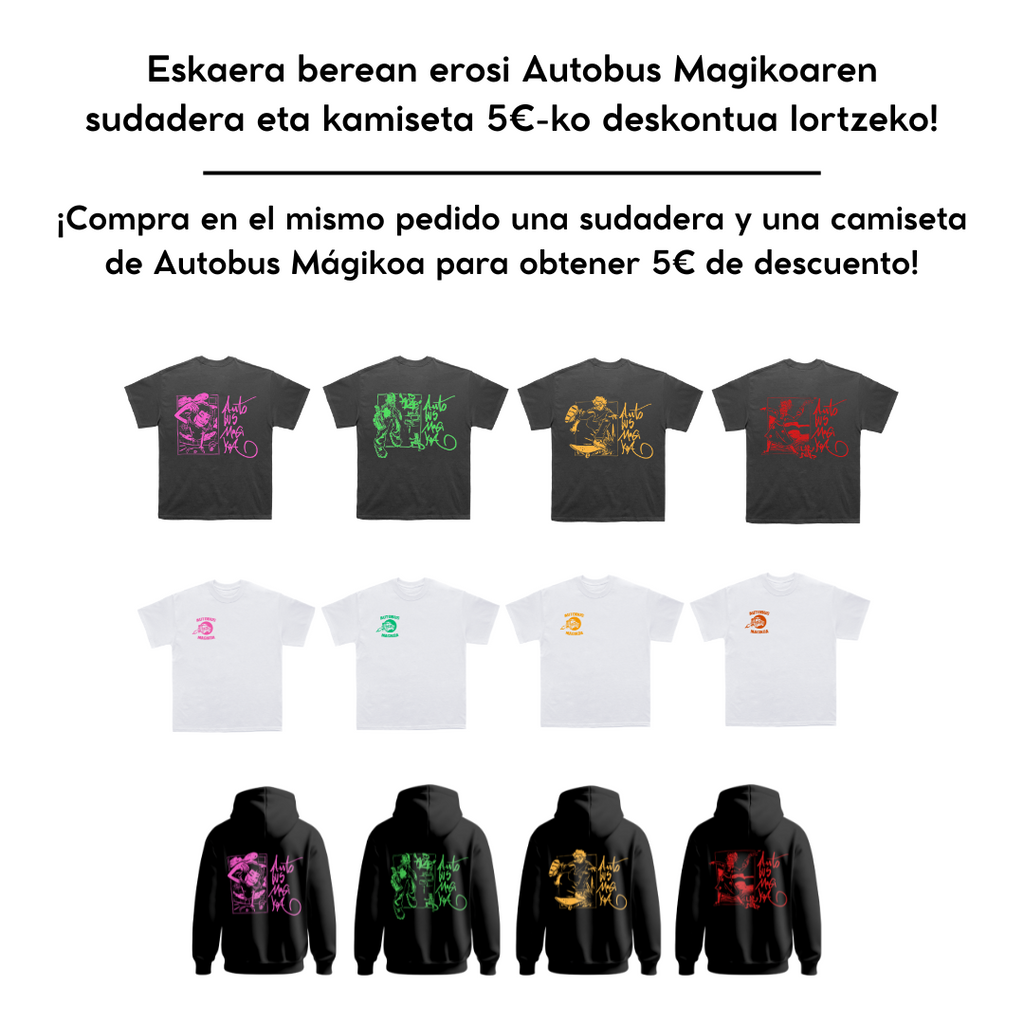 Sudadera Autobus Magikoa Arrosa