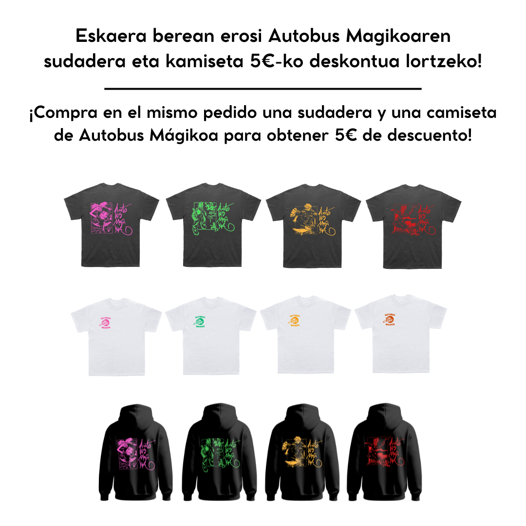 Kamiseta Autobus Magikoa Arrosa