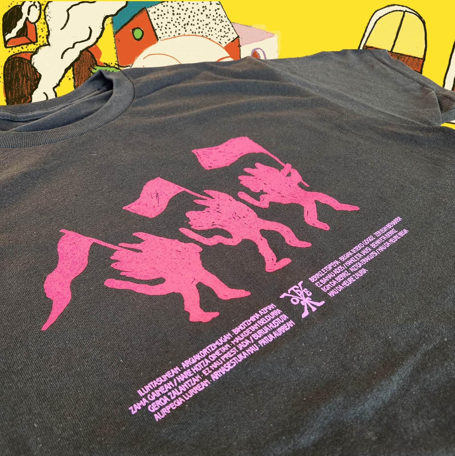 Kamiseta "Siluetak" Berdea